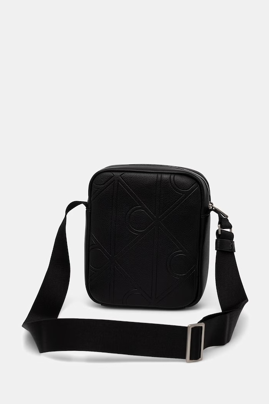 Αξεσουάρ Calvin Klein φάκελος που φοριέται στον ώμο ανδρικός από απομίμηση δέρματος LV04D3331G μαύρο
