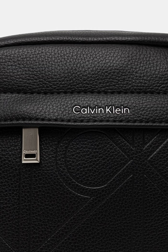 Calvin Klein φάκελος που φοριέται στον ώμο ανδρικός από απομίμηση δέρματος μαύρο LV04D3331G