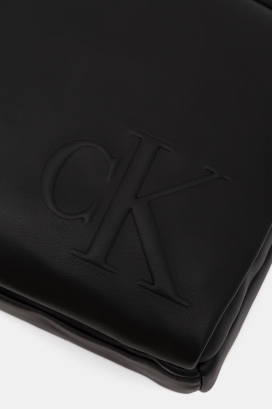 Calvin Klein mala torba preko ramena za muškarce od imitacije kože crna LV04D3368G