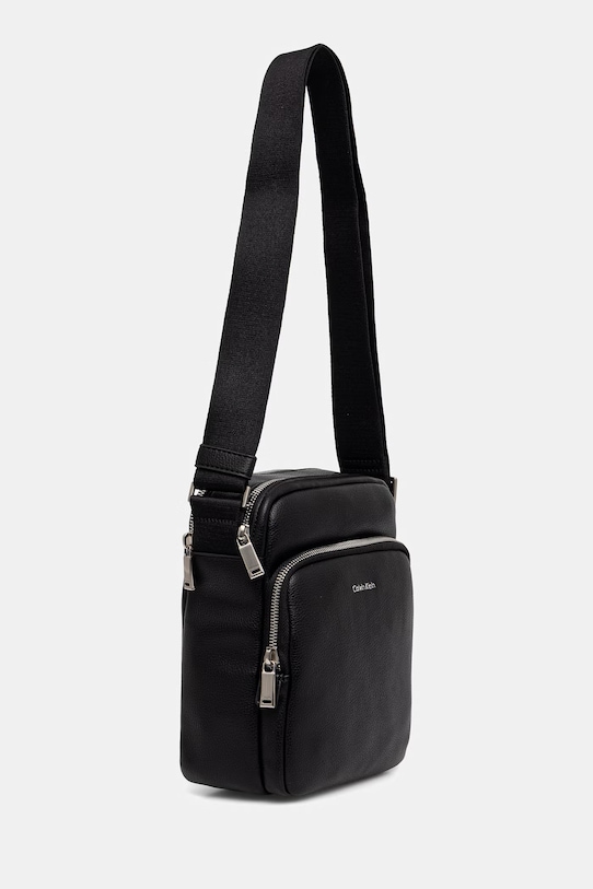 Calvin Klein saszetka na ramię męska z imitacji skóry LV04D3317G czarny SS26