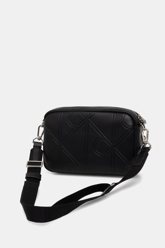 Akcesoria Calvin Klein saszetka męska z imitacji skóry LV04D3330G czarny