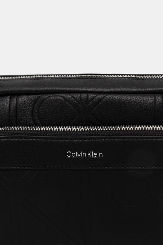 Calvin Klein saszetka męska z imitacji skóry czarny LV04D3330G