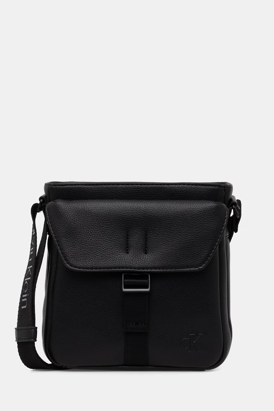 Calvin Klein vrecko pánske z imitácie kože čierna LV04D3343G