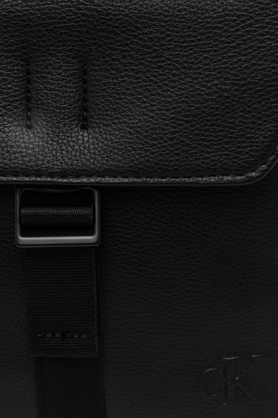 Calvin Klein vrecko pánske z imitácie kože čierna LV04D3343G