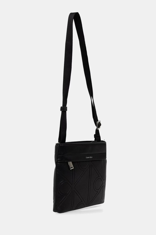 Calvin Klein mala torba za muškarce od imitacije kože LV04D3370G crna SS26