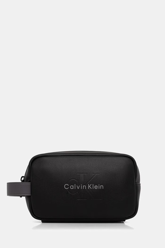 Calvin Klein kozmetička torbica za muškarce od imitacije kože crna LV04D1238G
