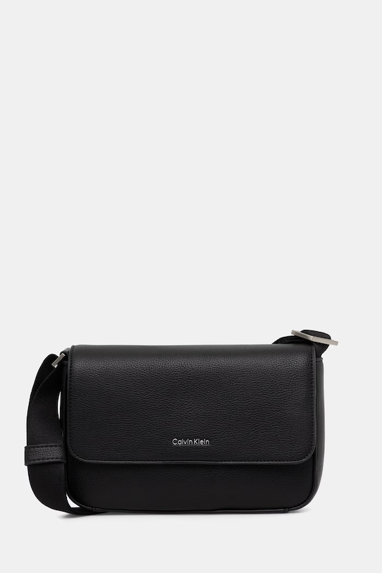 Calvin Klein saszetka damska z imitacji skóry czarny LV04D3327G