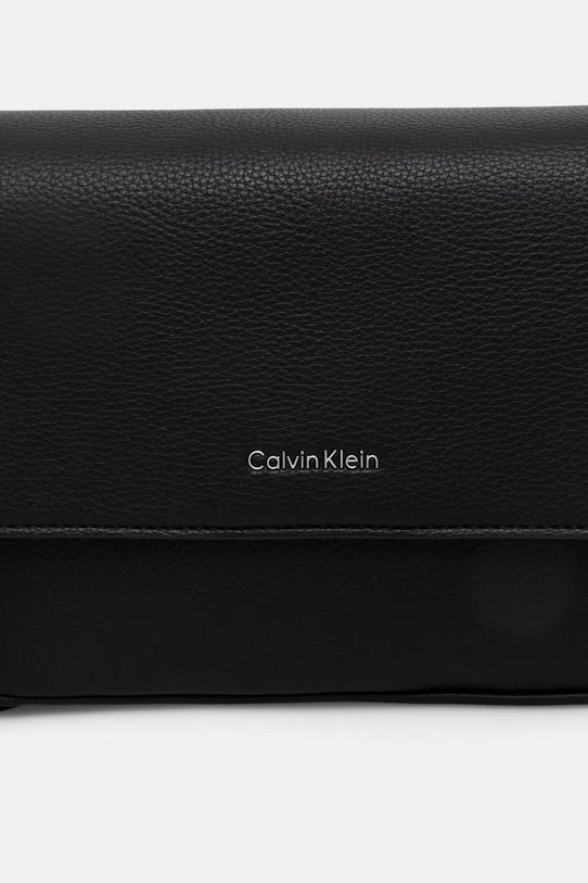 Calvin Klein saszetka damska z imitacji skóry czarny LV04D3327G