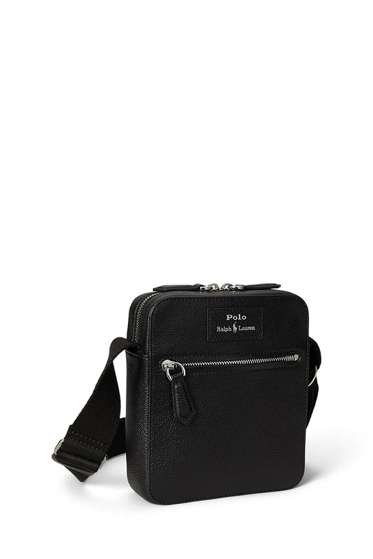 Akcesoria Polo Ralph Lauren saszetka na ramię męska skórzana 405974608 czarny