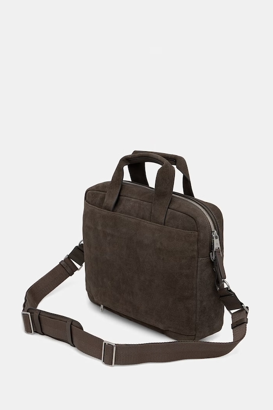 Akcesoria Marc O'Polo torba męska zamszowa 5000010866 brązowy