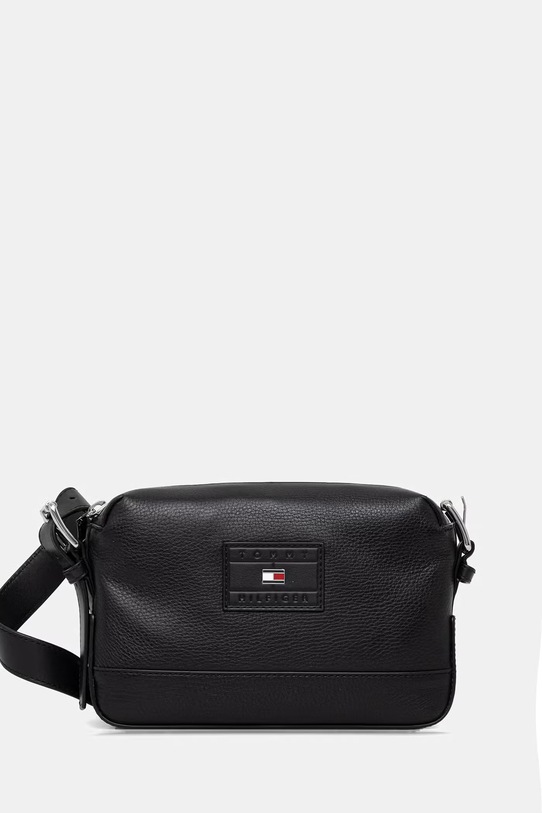 Tommy Hilfiger Τσαντάκι μέσης που φοριέται στους ώμους ανδρικό από απομίμηση δέρματος μαύρο AM0AM14136