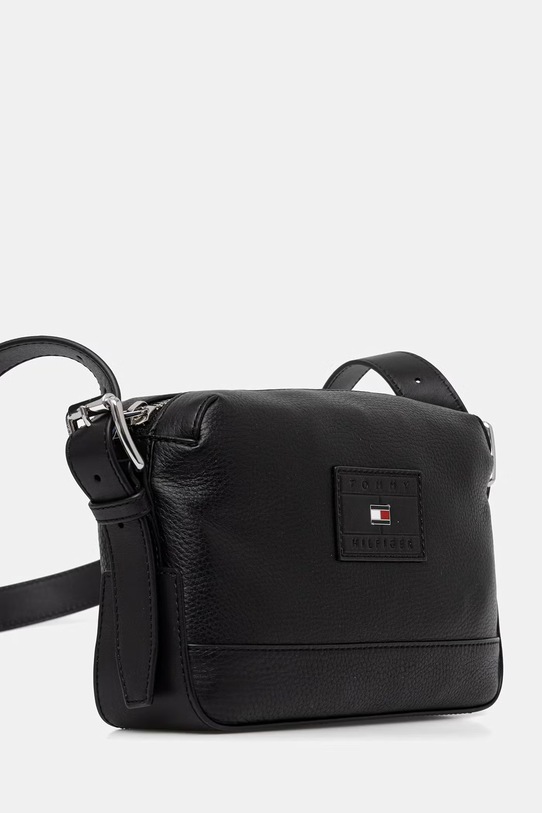 Tommy Hilfiger Τσαντάκι μέσης που φοριέται στους ώμους ανδρικό από απομίμηση δέρματος AM0AM14136 μαύρο SS26