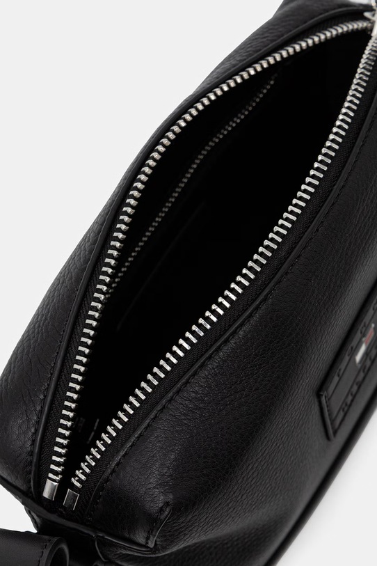 Tommy Hilfiger Τσαντάκι μέσης που φοριέται στους ώμους ανδρικό από απομίμηση δέρματος AM0AM14136 μαύρο