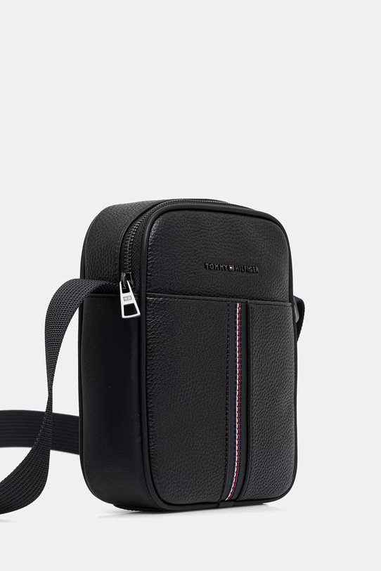 Tommy Hilfiger taška cez rameno pánska z imitácie kože AM0AM14168 čierna SS26