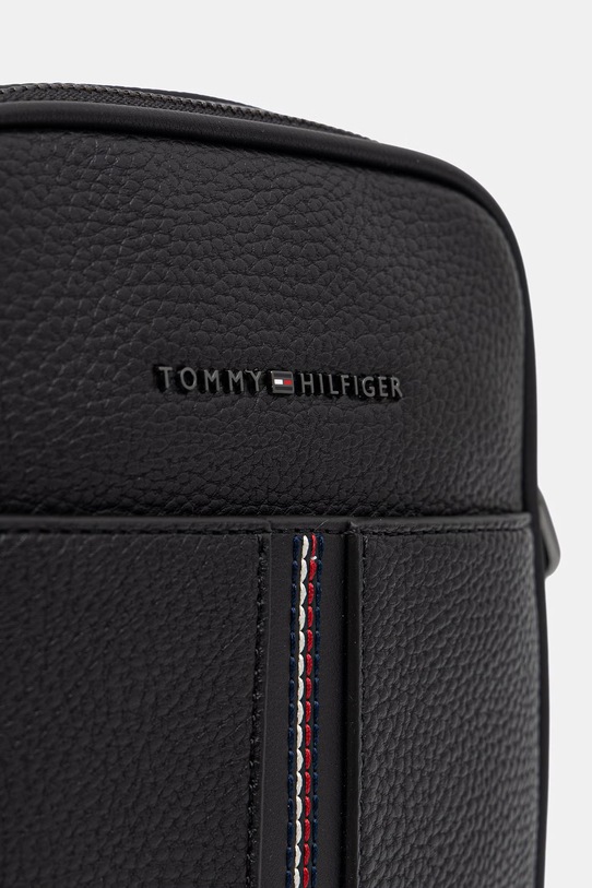 Tommy Hilfiger taška cez rameno pánska z imitácie kože čierna AM0AM14168