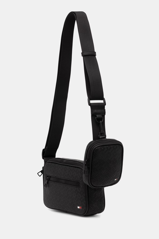 Tommy Hilfiger Torbica za čez ramo moška iz umetnega usnja AM0AM14192 črna SS26