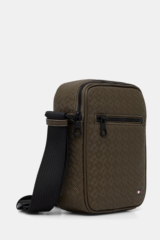 Tommy Hilfiger Vrecko pánske z imitácie kože AM0AM14193 zelená SS26