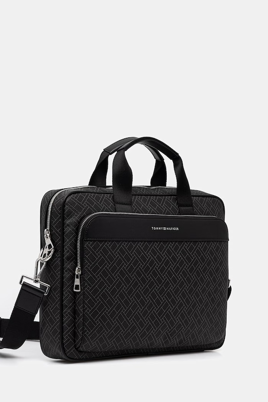 Tommy Hilfiger torba za muškarce od imitacije kože AM0AM14141 crna SS26