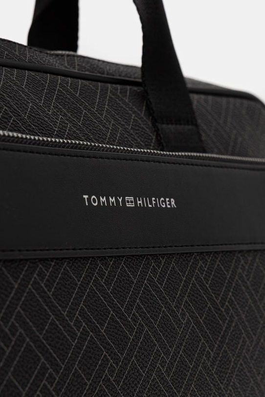 Tommy Hilfiger torba za muškarce od imitacije kože crna AM0AM14141