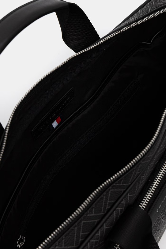Tommy Hilfiger torba za muškarce od imitacije kože AM0AM14141 crna