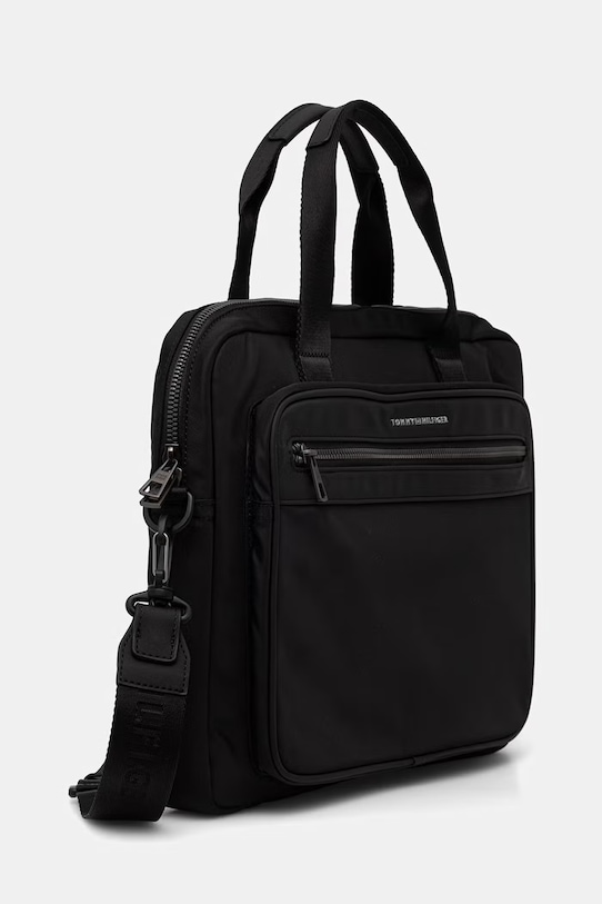 Tommy Hilfiger taška na notebook pánska AM0AM14149 čierna SS26