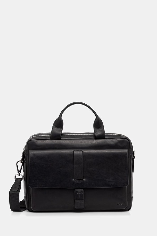 Joop! torba skórzana Loreto Pandion skóra licowa czarny 4140003463