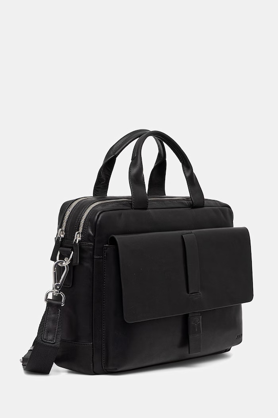 Joop! torba skórzana Loreto Pandion 4140003463 czarny SS26