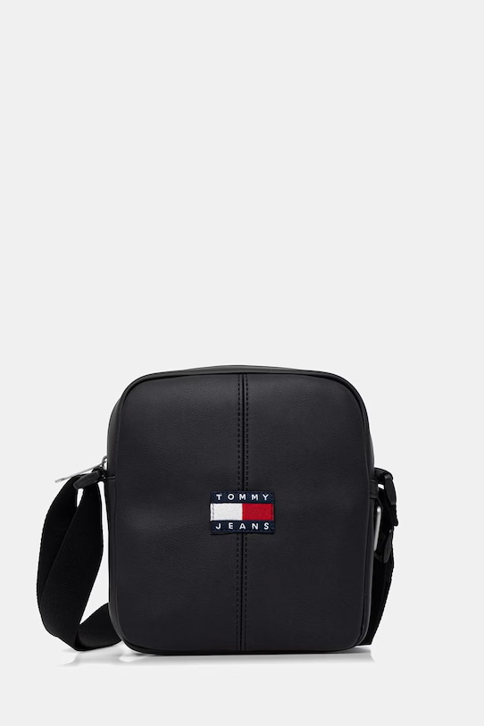Tommy Jeans saszetka na ramię męska z imitacji skóry czarny AM0AM14292