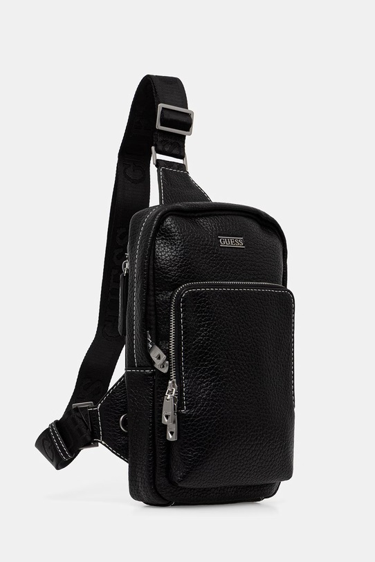 Guess plecak miejski męski z imitacji skóry BOSTON HMBOGS.P6226 czarny SS26