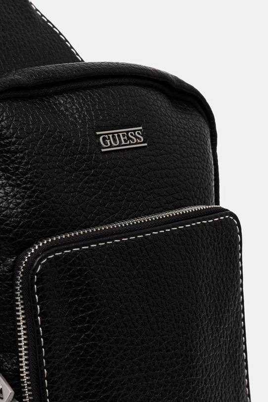 Guess plecak miejski męski z imitacji skóry BOSTON czarny HMBOGS.P6226