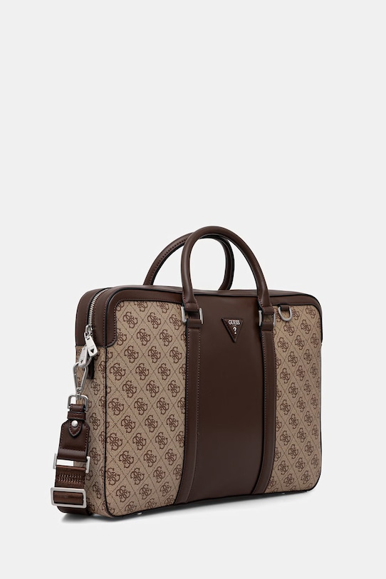 Guess torba na laptopa męska MILANO HMMILL.P6269 beżowy SS26