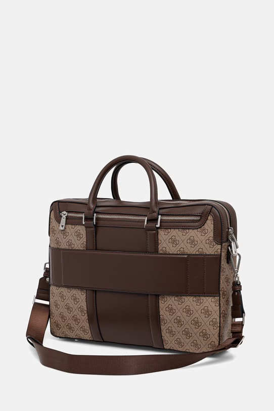 Akcesoria Guess torba na laptopa męska MILANO HMMILL.P6269 beżowy