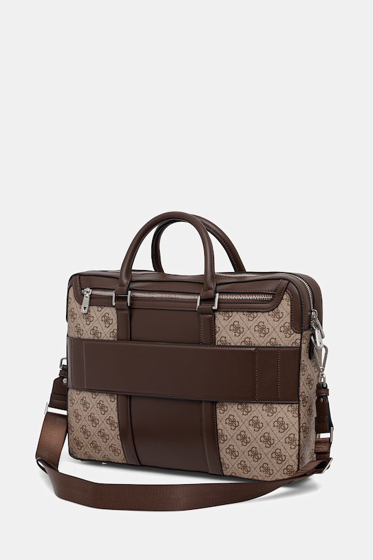 Akcesoria Guess torba na laptopa męska MILANO HMMILL.P6269 beżowy