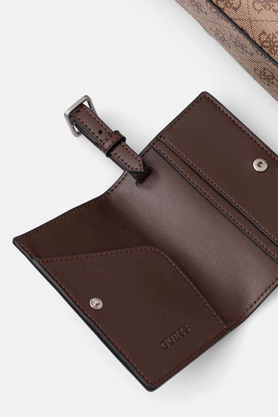 Guess torba na laptopa męska MILANO beżowy HMMILL.P6269