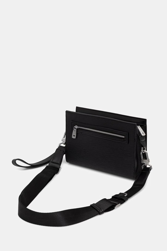 Akcesoria Guess saszetka na ramię męska z imitacji skóry MILANO HMMIPW.P6257 czarny