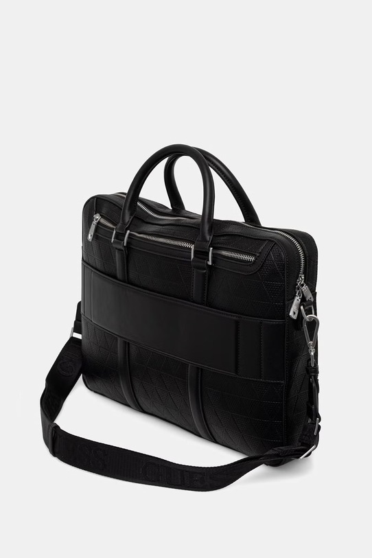 Akcesoria Guess torba męska z imitacji skóry TORINO HMTOTE.P6169 czarny