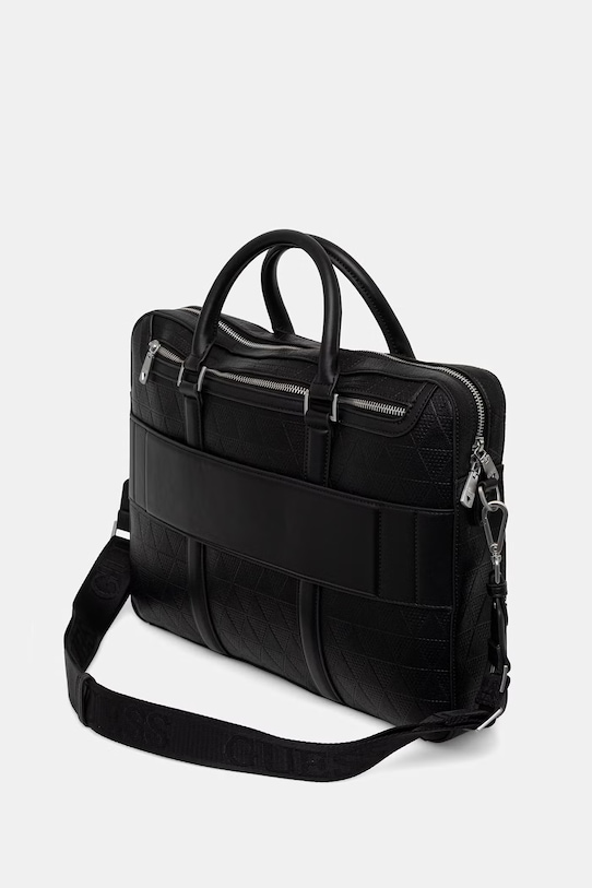 Akcesoria Guess torba męska z imitacji skóry TORINO HMTOTE.P6169 czarny