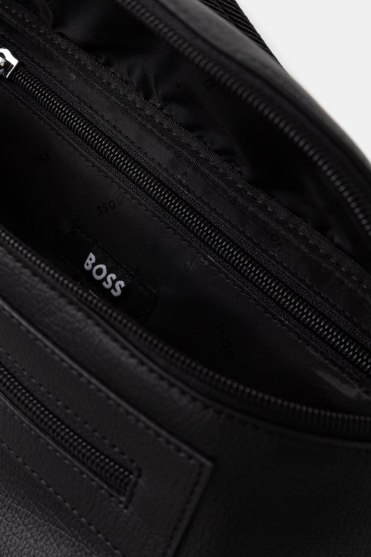 BOSS nerka męska z imitacji skóry 50562909 czarny