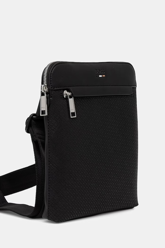 BOSS saszetka na ramię męska z imitacji skóry 50563089 czarny SS26