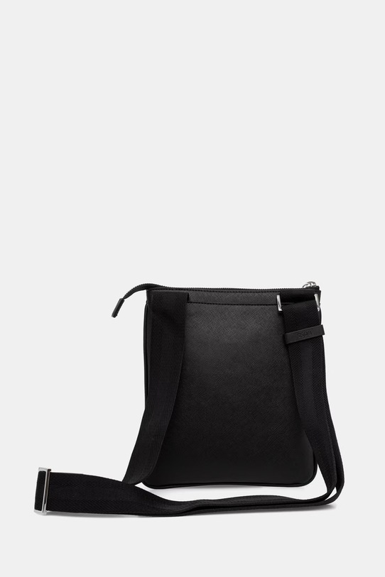 Akcesoria BOSS saszetka na ramię męska skórzana 50563717 czarny