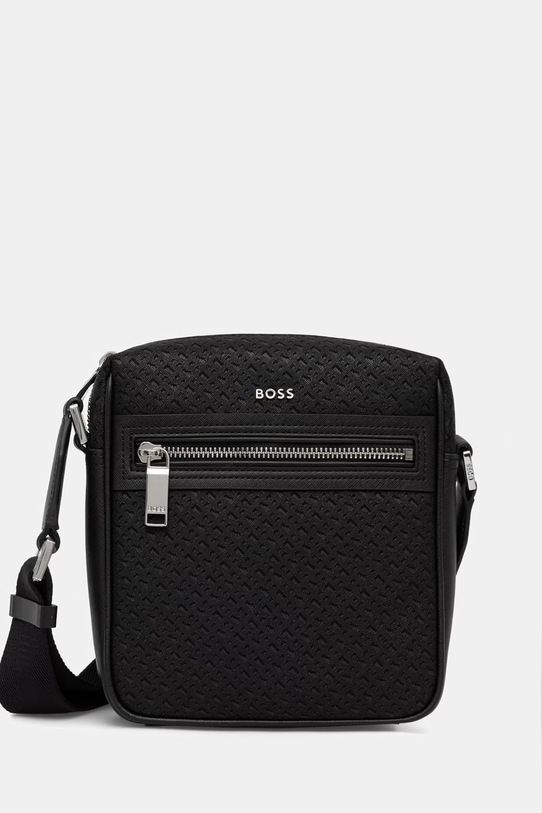 BOSS saszetka na ramię męska z imitacji skóry czarny 50563718