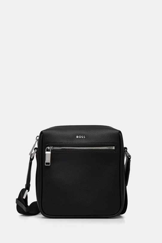 BOSS Сумка через плечо мужская кожаная чёрный 50563858