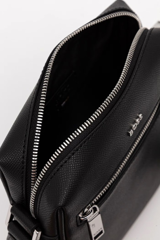 BOSS Сумка через плечо мужская кожаная 50563858 чёрный