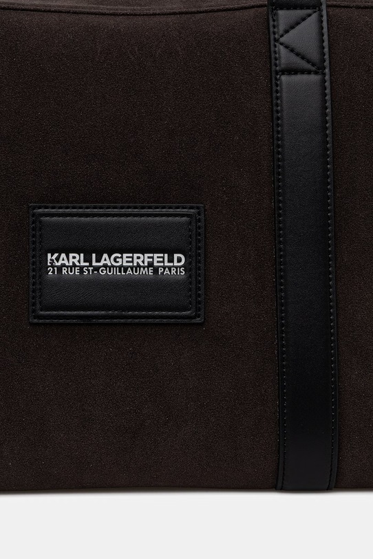 Karl Lagerfeld torba męska z imitacji zamszu brązowy B2M30198