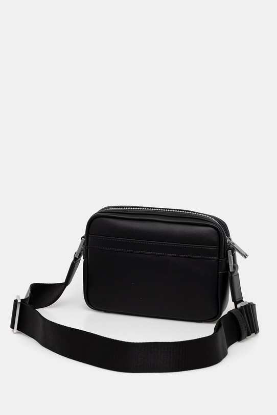 Karl Lagerfeld saszetka męska z imitacji skóry czarny B2M30186