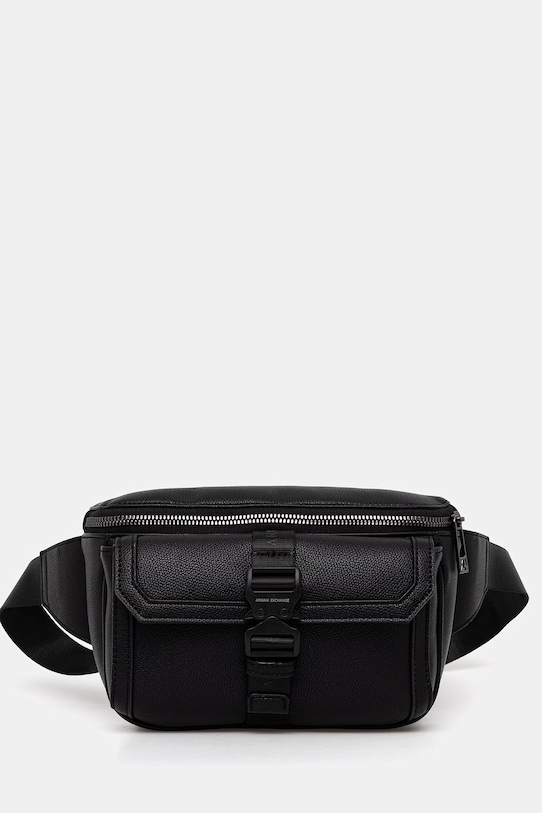 Armani Exchange nerka męska z imitacji skóry czarny XM002566.AF22537