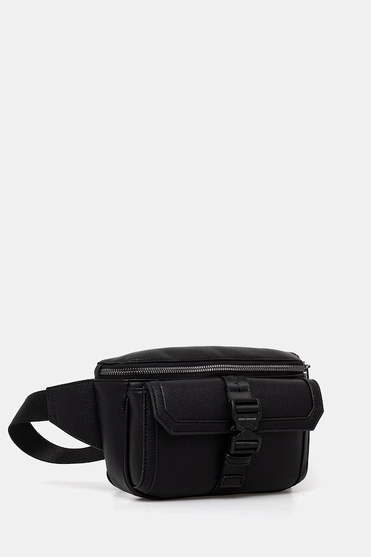 Armani Exchange nerka męska z imitacji skóry XM002566.AF22537 czarny SS26