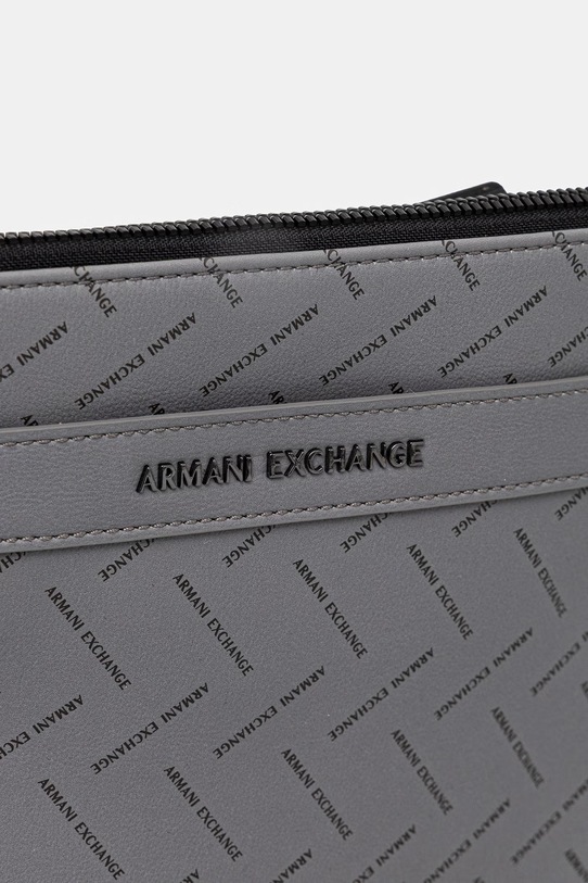 Armani Exchange през рамо мъжко от имитация на кожа сив XM002597.AF22654
