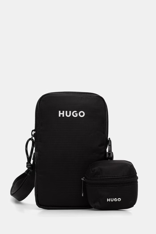 HUGO saszetka wodoodporna męska EVERETT PHONE HOLDER czarny 50563513