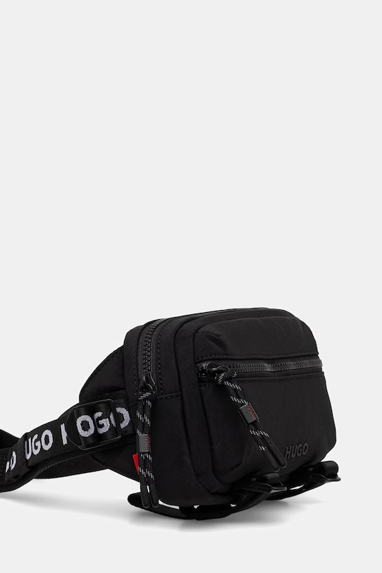 HUGO pasna torbica moška AYDEN_WAISTBAG 50563585 črna SS26